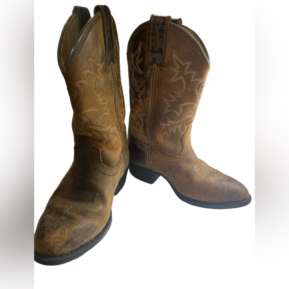 Ariat Children’s Size 9.5 Heritage Western Brown Leather Cowboy Boots 10001825